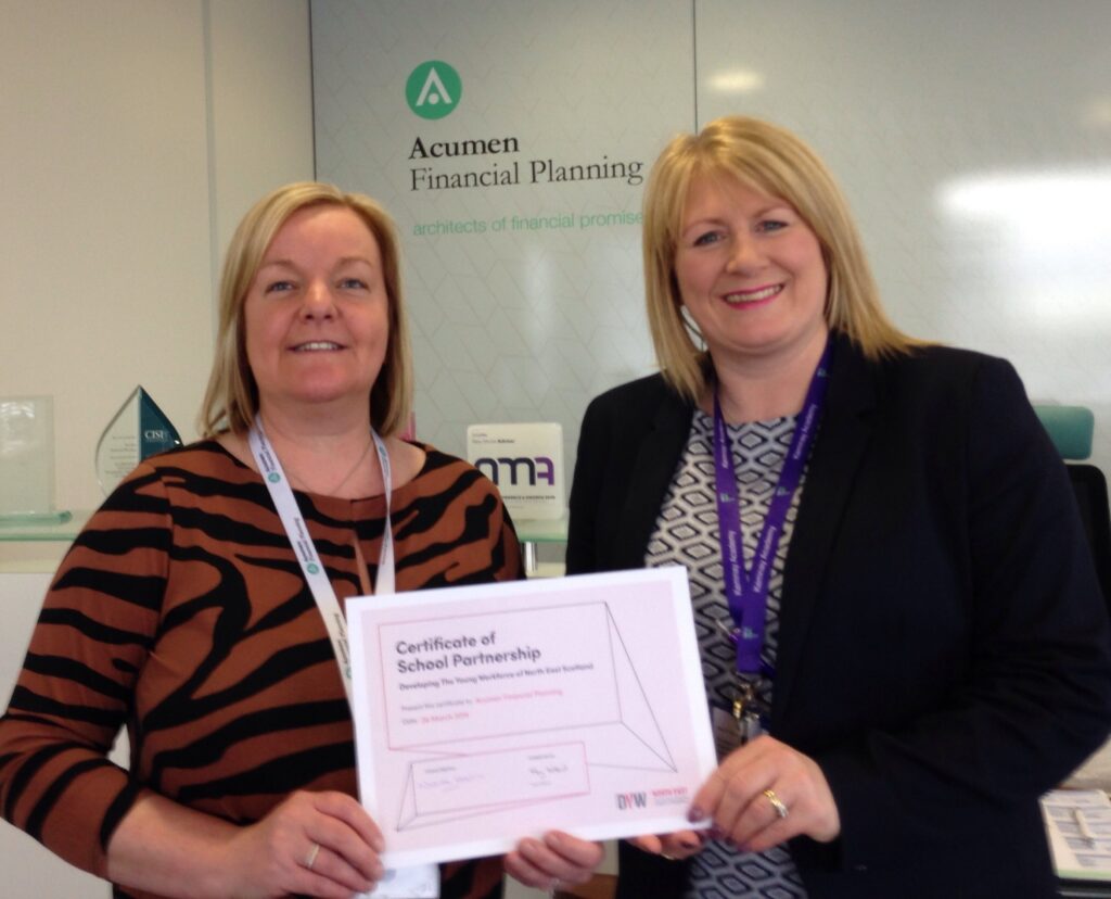 Partnership with Kemnay Academy - Acumen Financial Planning in Aberdeen ...